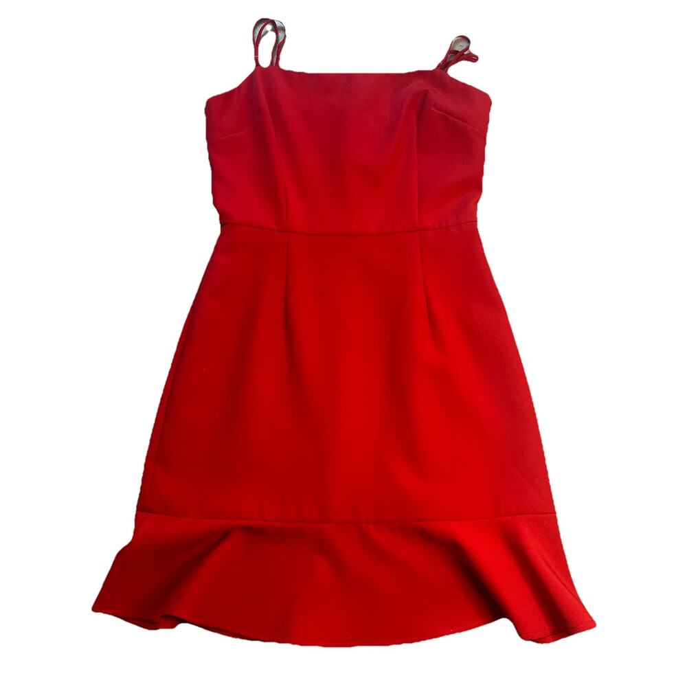 Gianni Bini Red Spaghetti Strap Dress Short 2